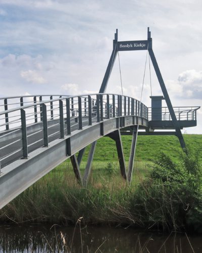 uitzichtpunt seedyk kiekje Huitebuersterbûtenpolder