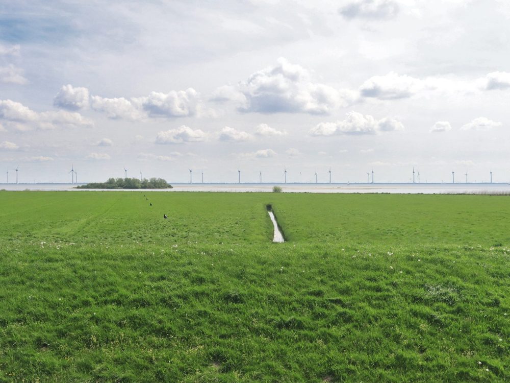 uitzichtpunt seedyk kiekje Huitebuersterbûtenpolder