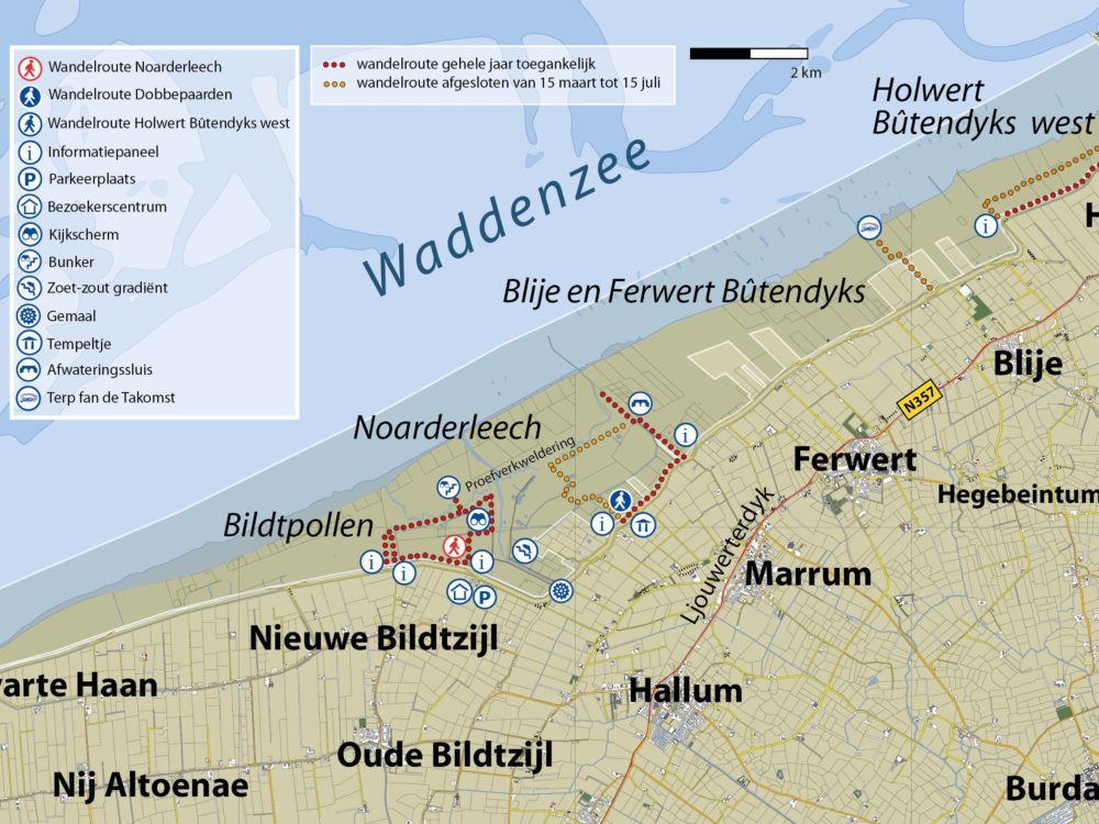 kaart noard fryslan butendyks