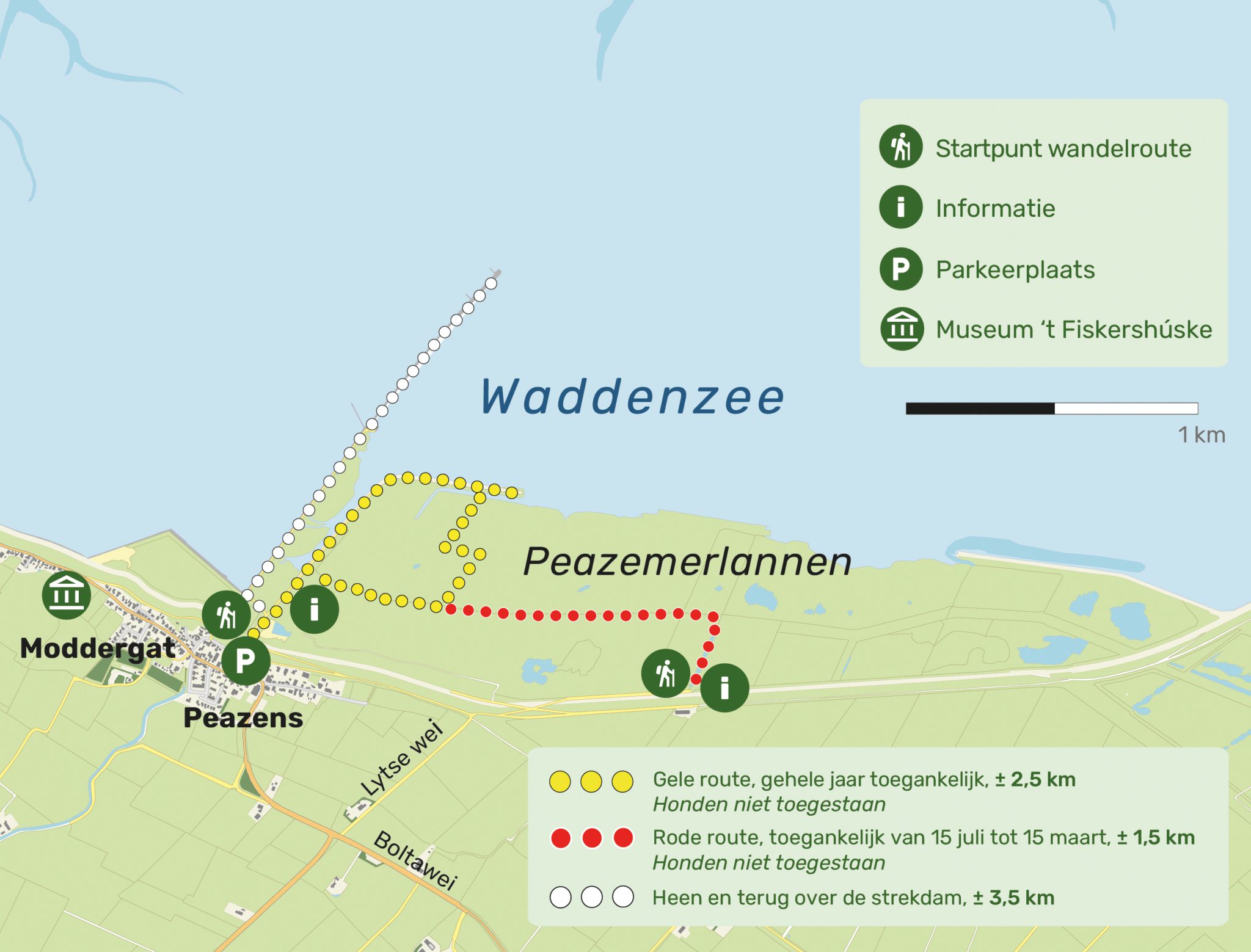 Wandelroute Peazemerlannen