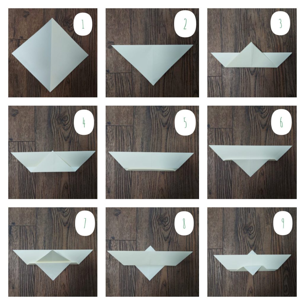 Roofvogel vouwen van papier